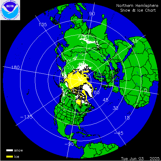 Northern Hemisphere Snow & Ice Chart