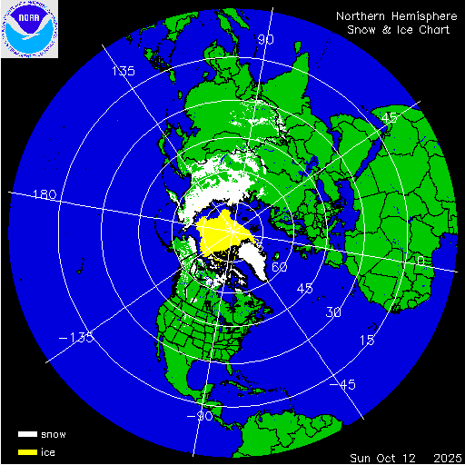 Northern Hemisphere Snow & Ice Chart