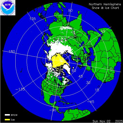 Northern Hemisphere Snow & Ice Chart