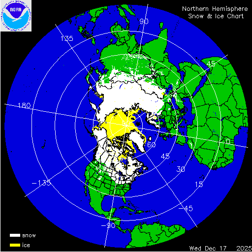 Northern Hemisphere Snow & Ice Chart