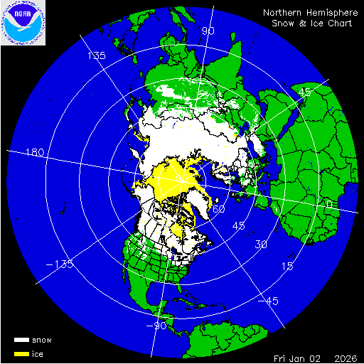 Northern Hemisphere Snow & Ice Chart