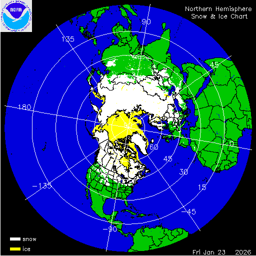 Northern Hemisphere Snow & Ice Chart