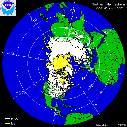 Northern Hemisphere Snow & Ice Chart