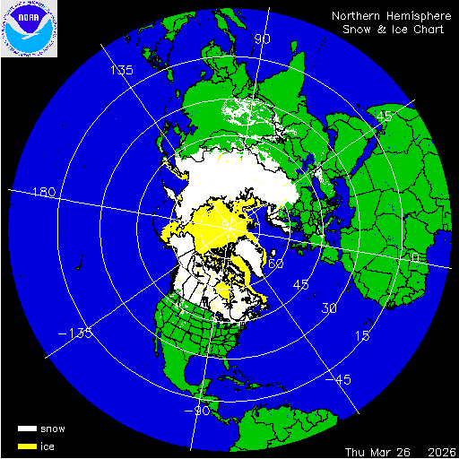 Northern Hemisphere Snow & Ice Chart