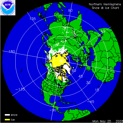 Northern Hemisphere Snow & Ice Chart