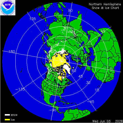 Northern Hemisphere Snow & Ice Chart