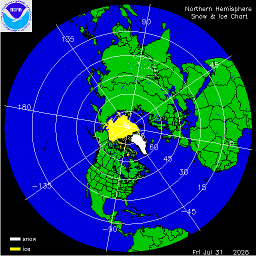 Northern Hemisphere Snow & Ice Chart