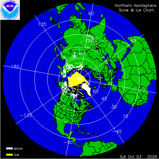 Northern Hemisphere Snow & Ice Chart