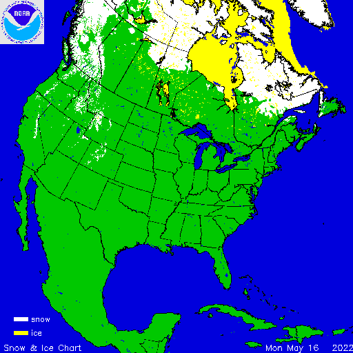 Yesterday U.S. Snow & Ice Chart