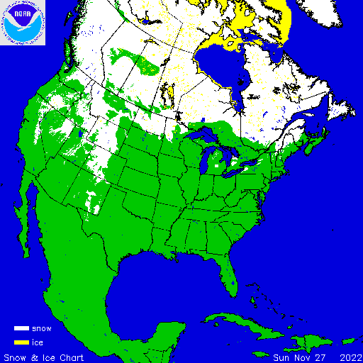 North America Snow & Ice Chart