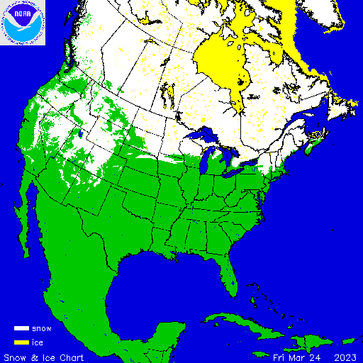 North America Snow & Ice Chart