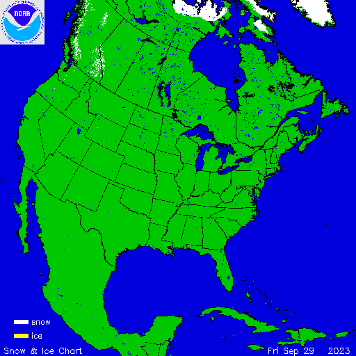 Yesterday U.S. Snow & Ice Chart