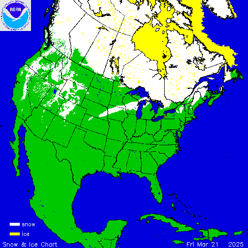 Yesterday U.S. Snow & Ice Chart