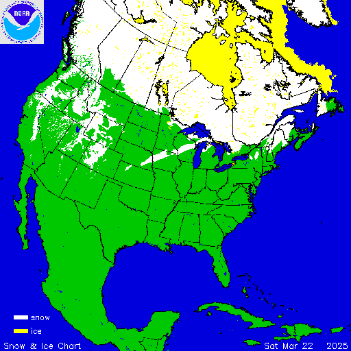 North America Snow & Ice Chart