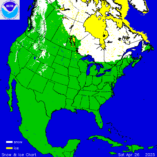 Yesterday U.S. Snow & Ice Chart