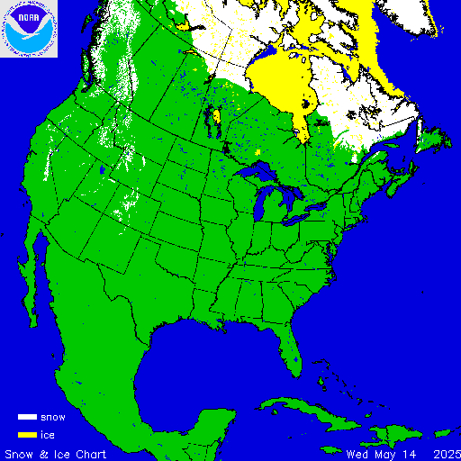 Yesterday U.S. Snow & Ice Chart