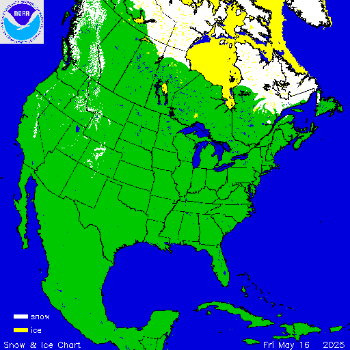 North America Snow & Ice Chart