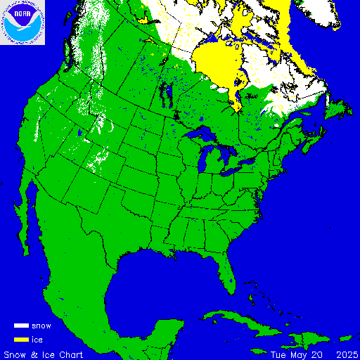 North America Snow & Ice Chart