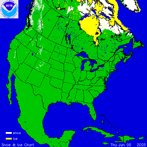 North America Snow & Ice Chart
