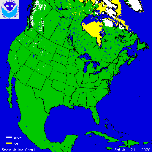 Yesterday U.S. Snow & Ice Chart