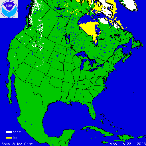 North America Snow & Ice Chart