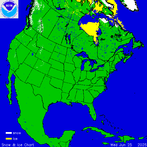 Yesterday U.S. Snow & Ice Chart