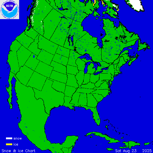 North America Snow & Ice Chart