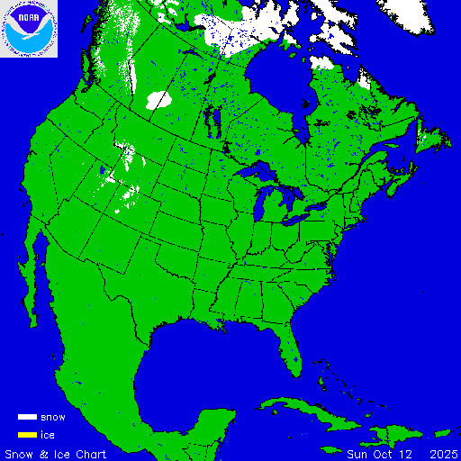 North America Snow & Ice Chart