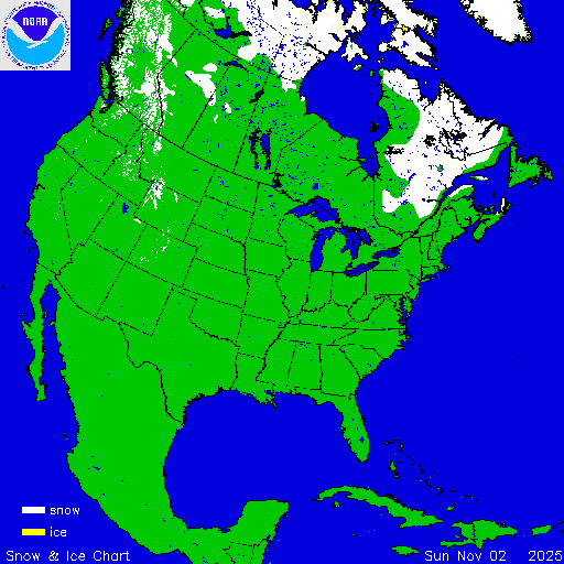 North America Snow & Ice Chart