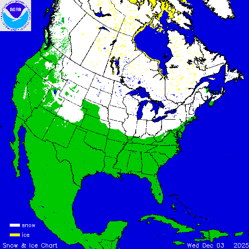 Yesterday U.S. Snow & Ice Chart