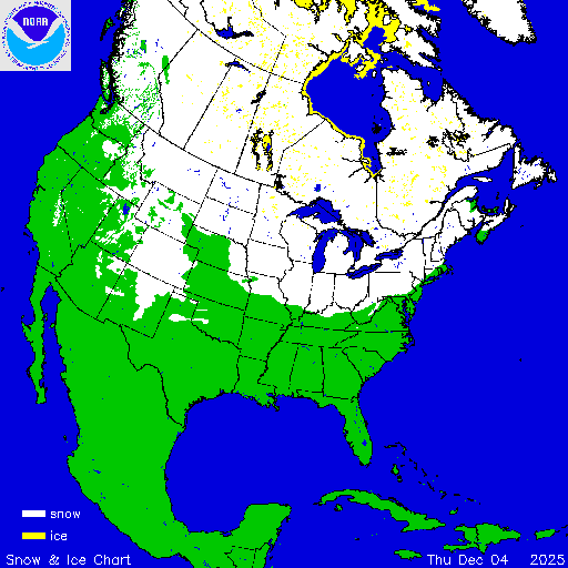 North America Snow & Ice Chart