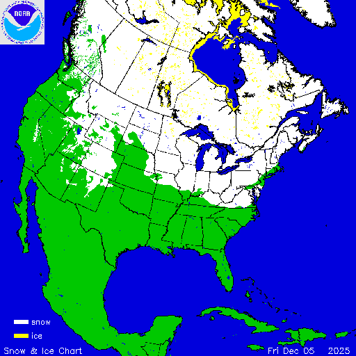 North America Snow & Ice Chart