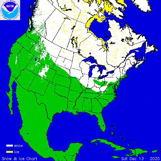 North America Snow & Ice Chart