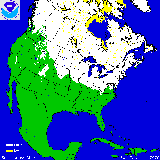 North America Snow & Ice Chart