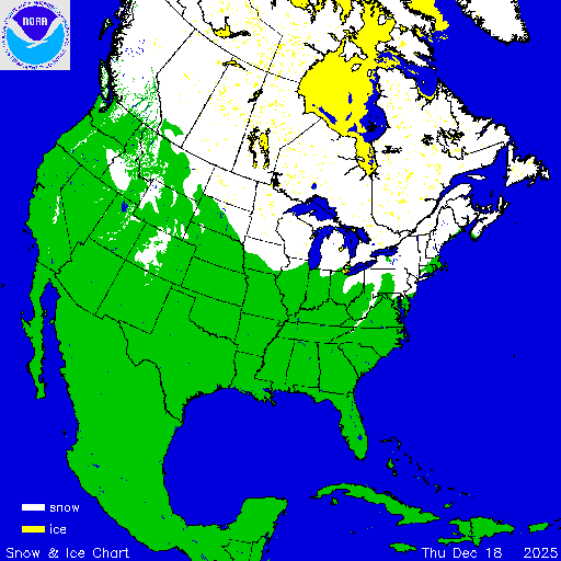 North America Snow & Ice Chart