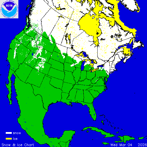 Yesterday U.S. Snow & Ice Chart