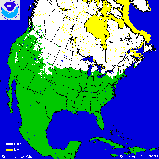 North America Snow & Ice Chart