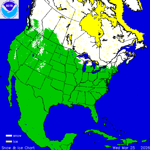 North America Snow & Ice Chart