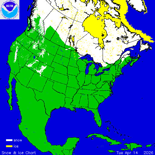 Yesterday U.S. Snow & Ice Chart