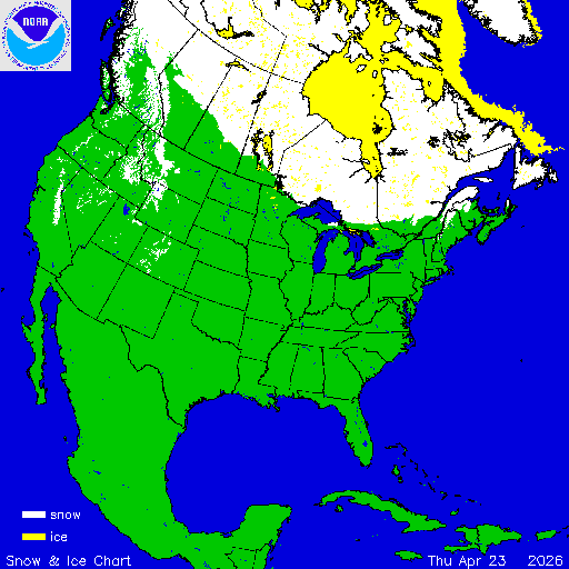 Yesterday U.S. Snow & Ice Chart