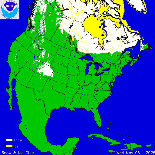 North America Snow & Ice Chart