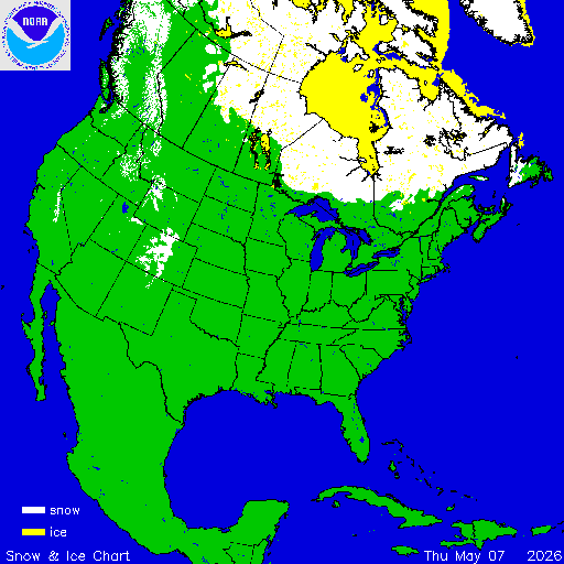 North America Snow & Ice Chart