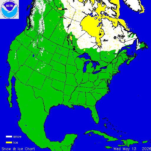 Yesterday U.S. Snow & Ice Chart