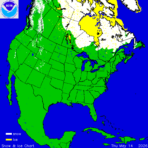 North America Snow & Ice Chart