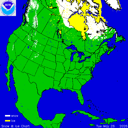 North America Snow & Ice Chart