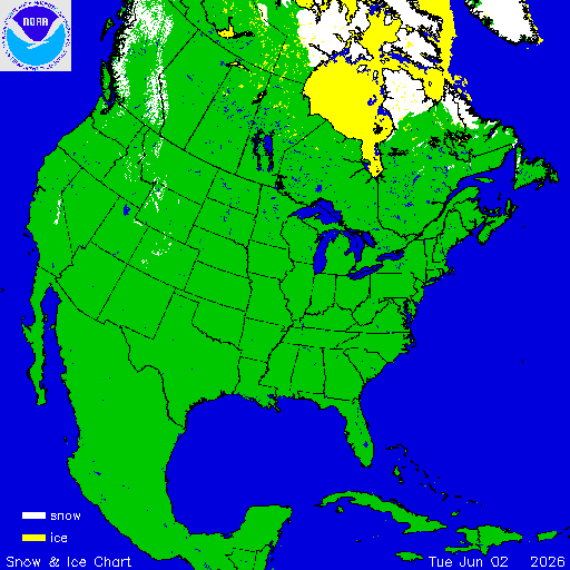 Yesterday U.S. Snow & Ice Chart