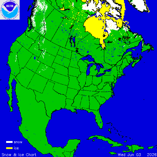 North America Snow & Ice Chart