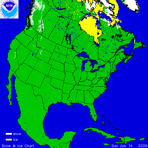 Yesterday U.S. Snow & Ice Chart