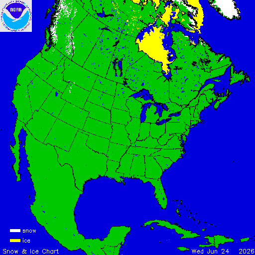North America Snow & Ice Chart