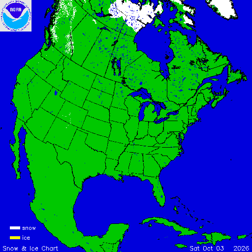 North America Snow & Ice Chart